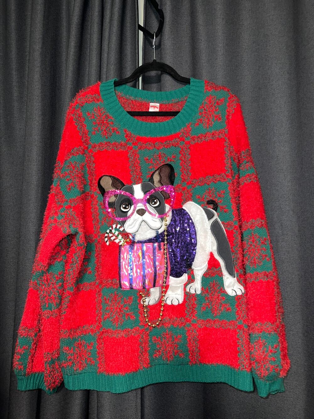 Ugly Christmas Sweater Xmas Size 2X Dog